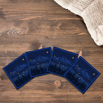 Alaska State Flag | Drink Coaster Set