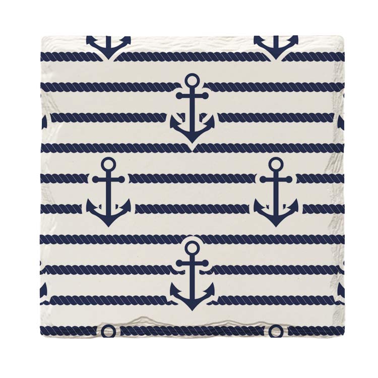 Anchor Pattern | Drink Coaster Set