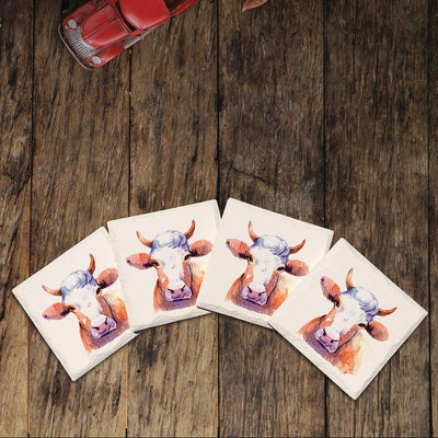 Adorable Cow | Drink Coaster Set