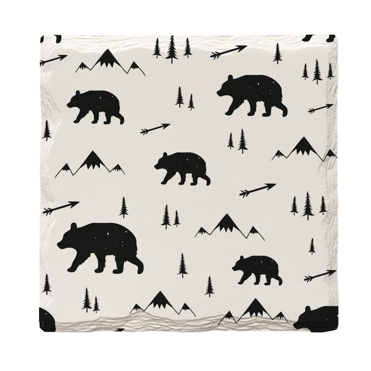 Bears & Mountains | Drink Coaster Set