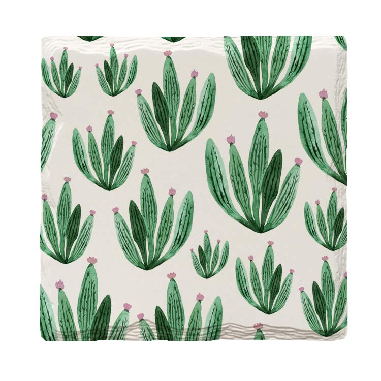 Cute Cacti | Drink Coaster Set | Cactus Pattern