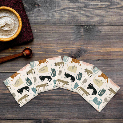 Cute Cats | Drink Coaster Set