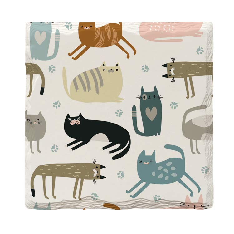 Cute Cats | Drink Coaster Set