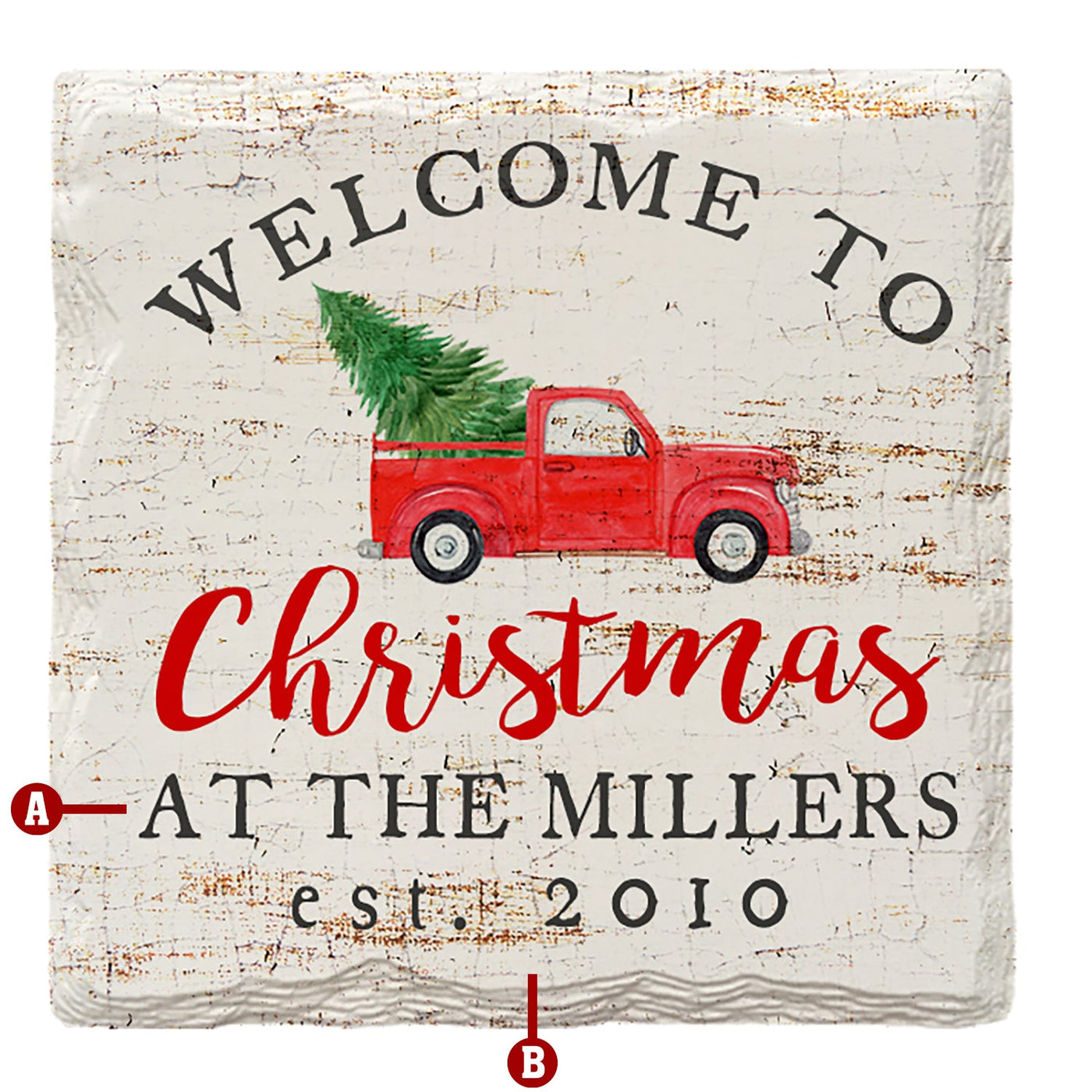 Customizable Welcome to Christmas | Drink Coaster Set