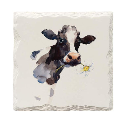 Watercolor Cow-Mill Wood Art