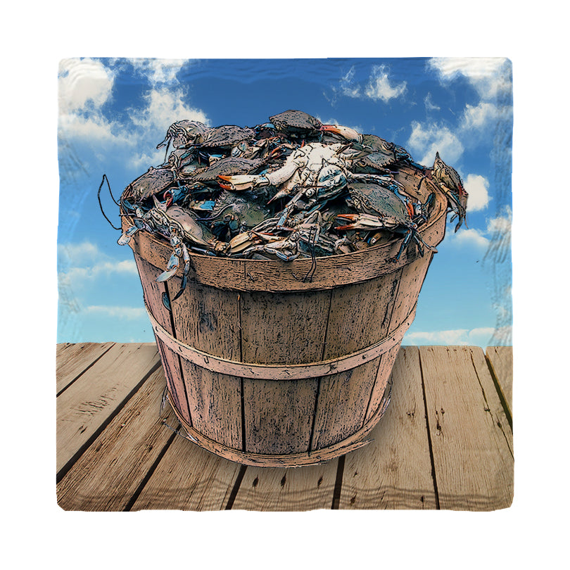 Bushel Of Blue Crabs | Drink Coaster Set