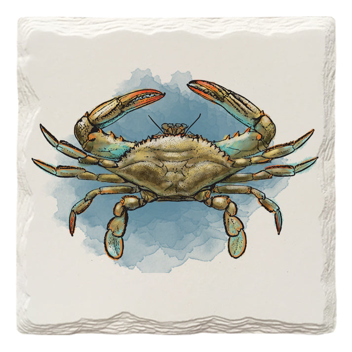 Cute Blue Crab | Drink Coaster Set