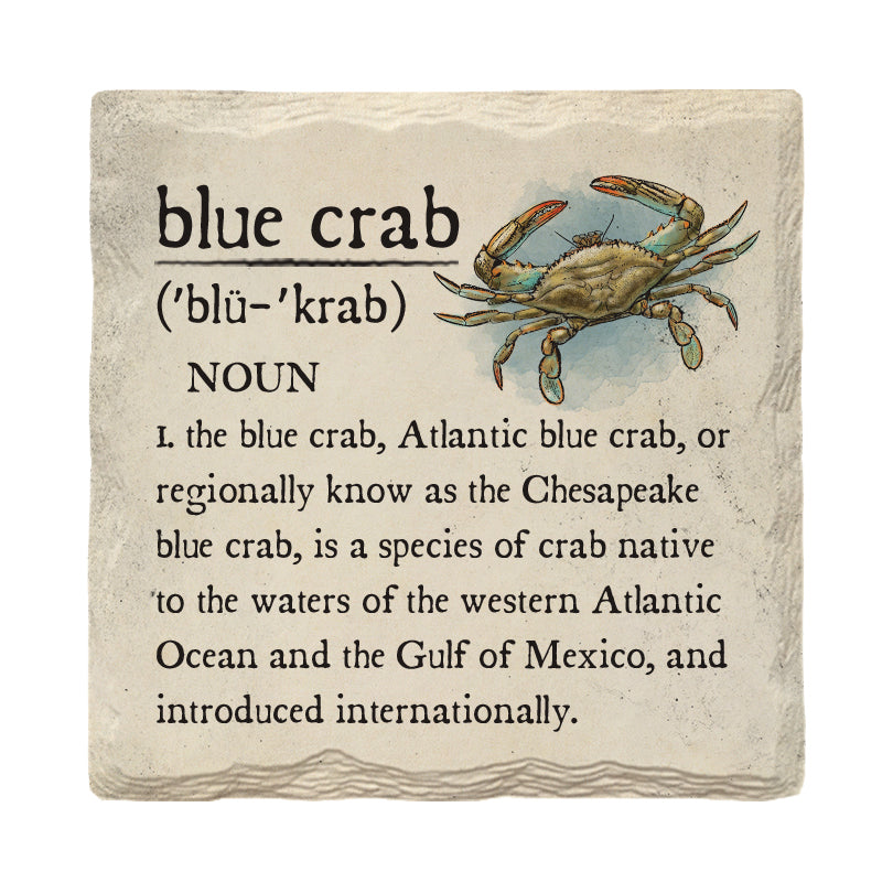 Blue Crab Definition | Drink Coaster Set