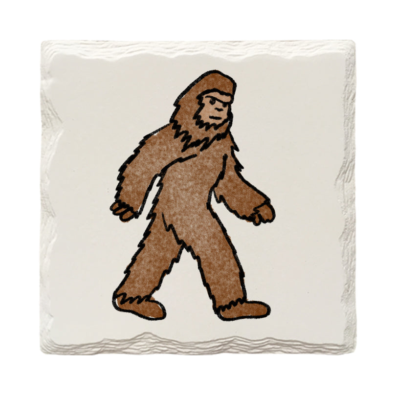 Big Foot Doodles | Drink Coaster Set | Hand Drawn