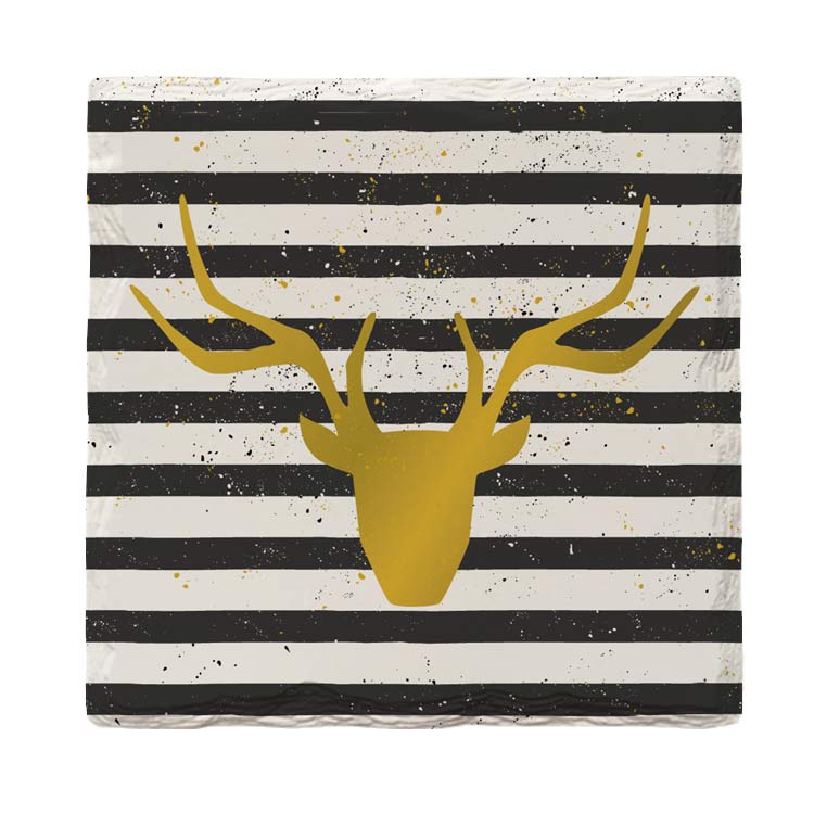 Golden Deer | Drink Coaster Set