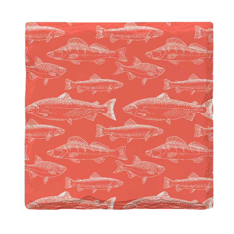 Coral Trout Pattern | Drink Coaster Set