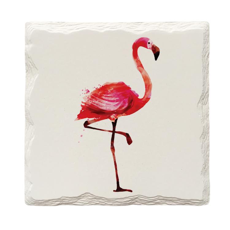 Watercolor Flamingos-Mill Wood Art