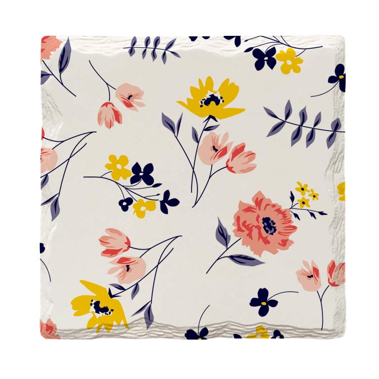 Flower Pattern | Drink Coaster Set