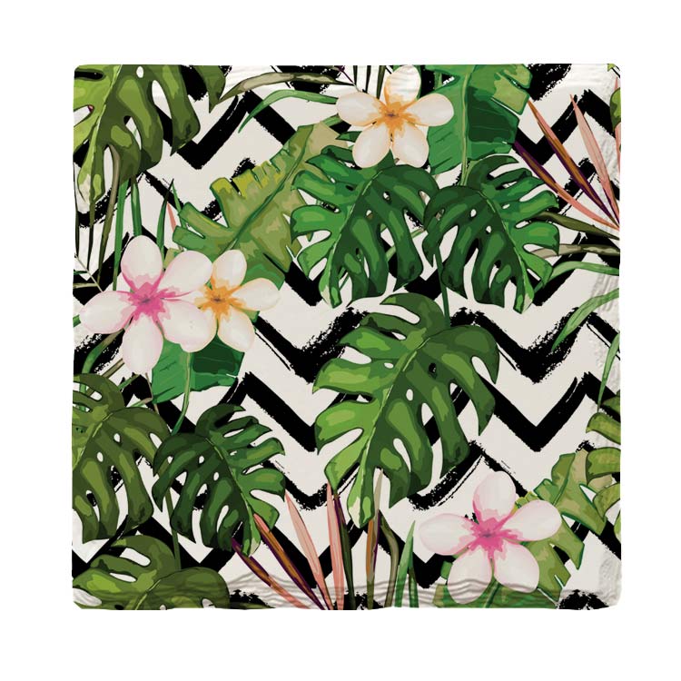 Palms & Hibiscus | Drink Coaster Set