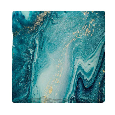 Deep Blue Marbling-Mill Wood Art