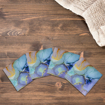 Abyss Marbling | Drink Coaster Set