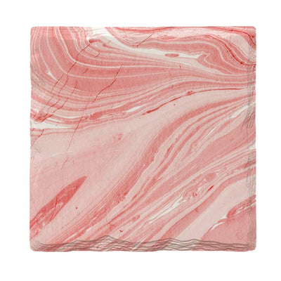 Red & White Marbling-Mill Wood Art