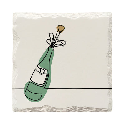 Champagne Party Line Drawing Drawing Variety Pack | Drink Coaster Set | Color