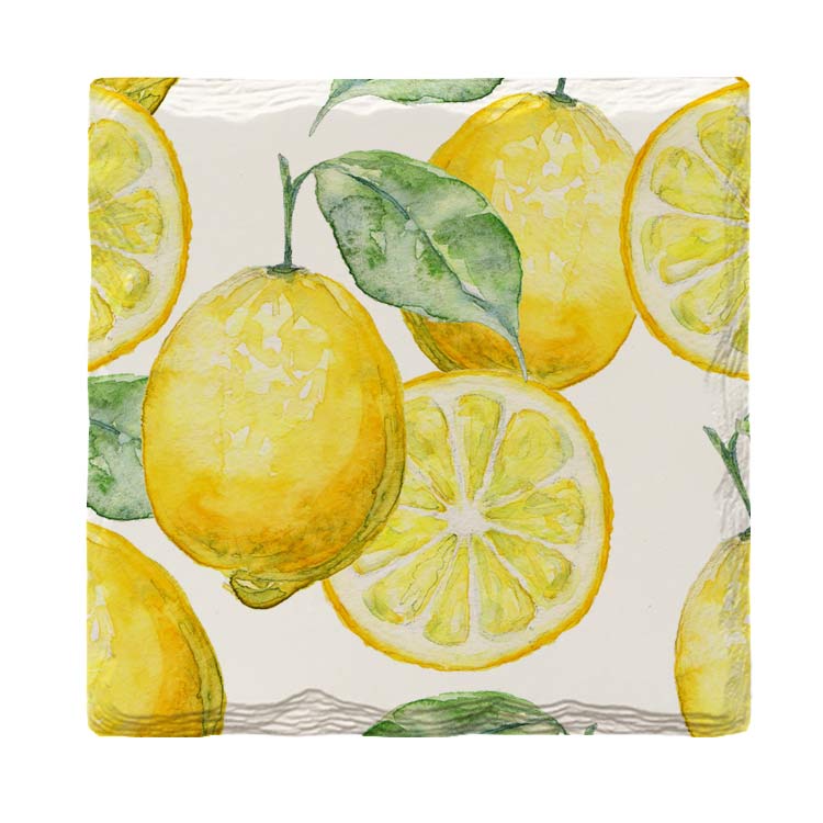 Lemon Pattern | Drink Coaster Set