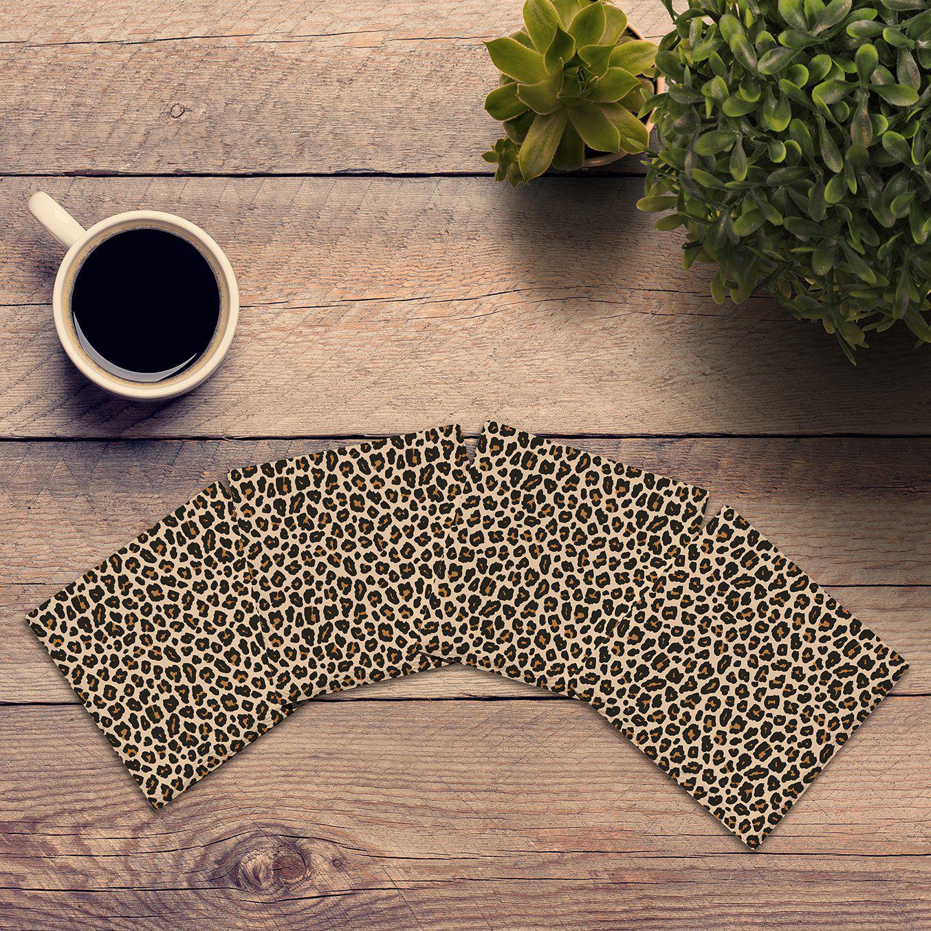 Leopard Print | Drink Coaster Set