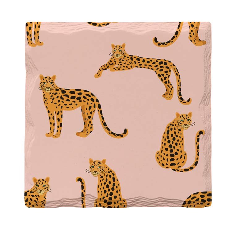 Cute Leopards Pattern | Drink Coaster Set