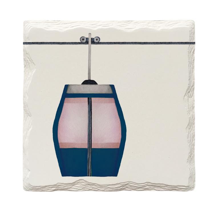 Cute Ski Lift | Drink Coaster Set