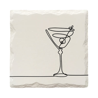 Cocktails Line Drawings Variety Pack | Drink Coaster Set