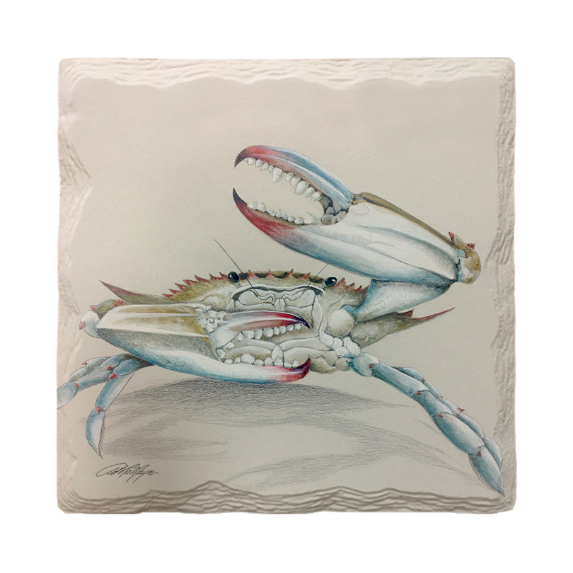 Happy Crab | Drink Coaster Set | Artist: Art Lamay