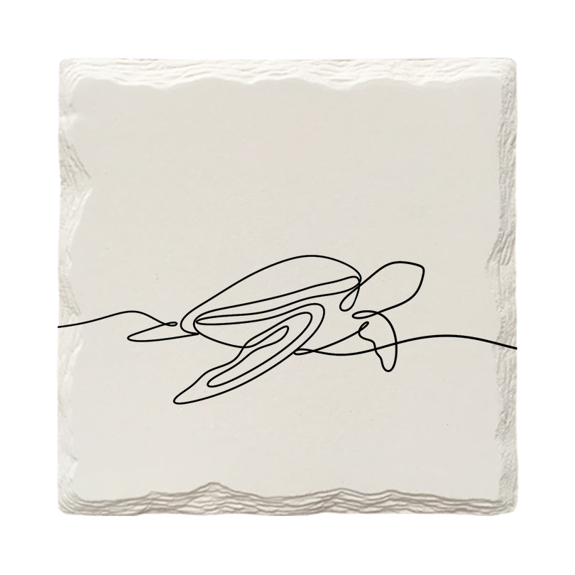 Beach Things Line Drawing Variety Pack | Drink Coaster Set