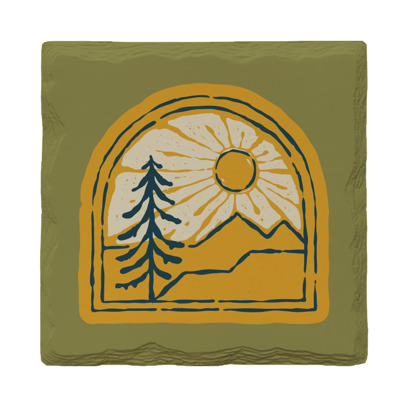 Window to the Mountains | Drink Coaster Set