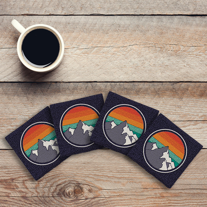 Mosaic Mountains | Drink Coaster Set