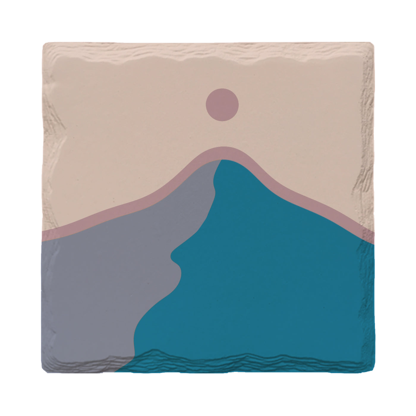 Dew Minimalist Mountain | Drink Coaster Set | Abstract