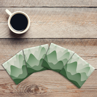 Misty Mountains | Drink Coaster Set | Abstract