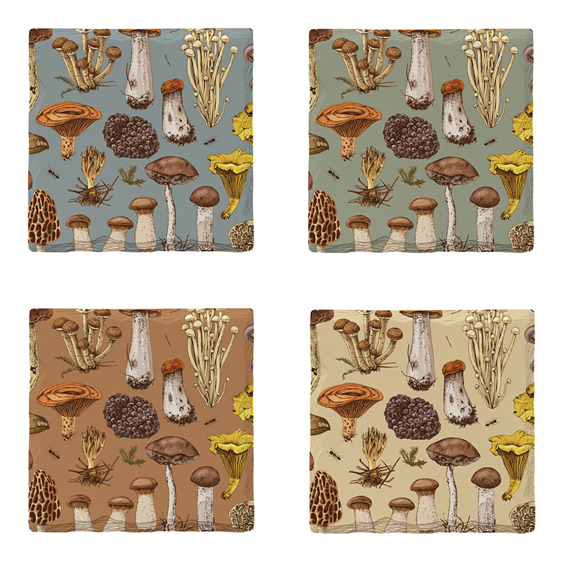 Mushroom Mania Variety Pack | Drink Coaster Set