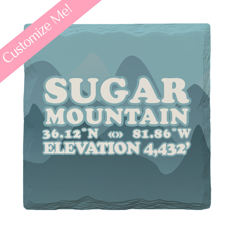 Customizable Fun Mountains | Drink Coaster Set