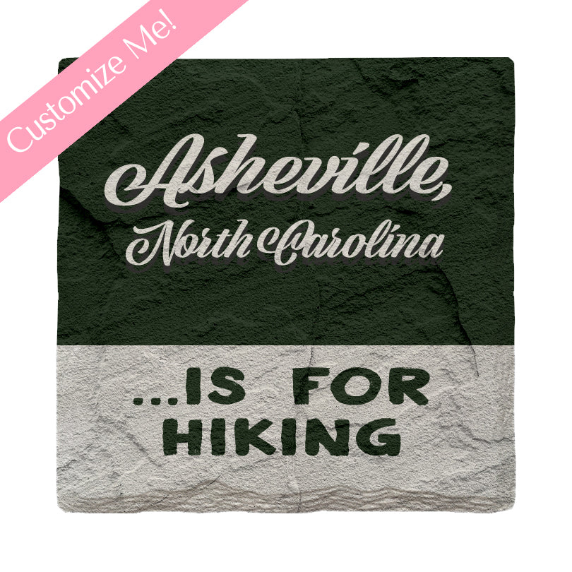 Customizable ...Is For  | Drink Coaster Set | Lodge Green