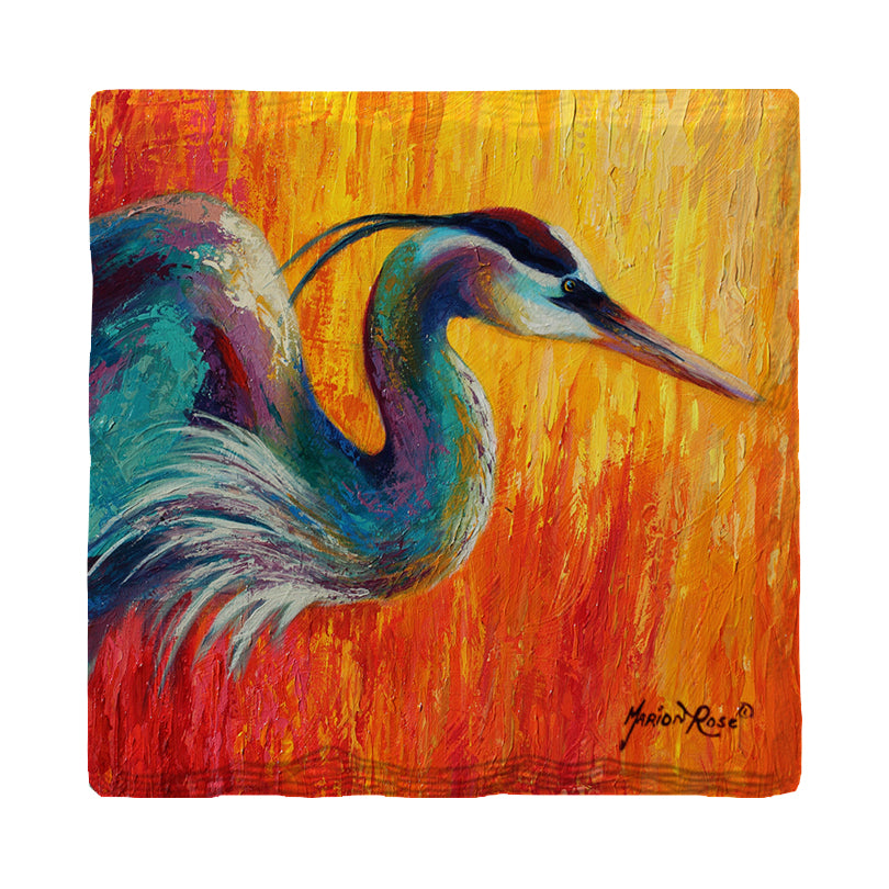 Heron Dreams | Drink Coaster Set | Artist: Marion Rose