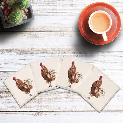 Rooster | Drink Coaster Set