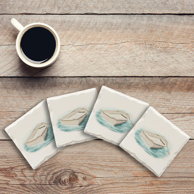 Calm Rowboat | Drink Coaster Set