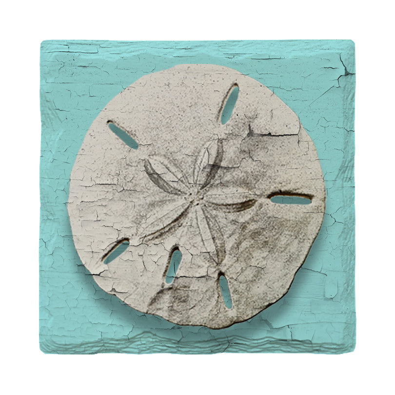 Sand Dollar Blue | Drink Coaster Set