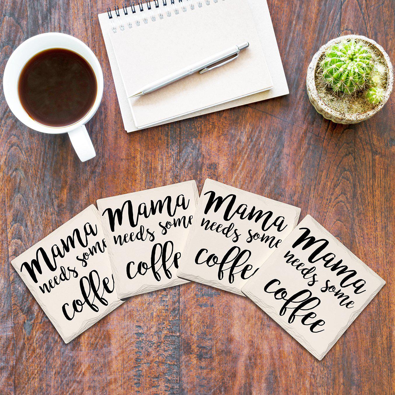 Mama Needs Some Coffee | Drink Coaster Set