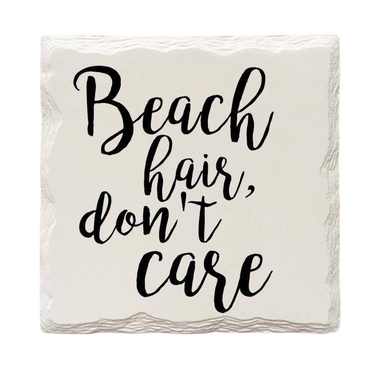 Beach Hair, Don't Care | Drink Coaster Set