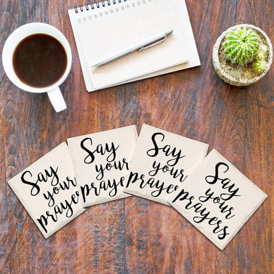 Say Your Prayers | Drink Coaster Set