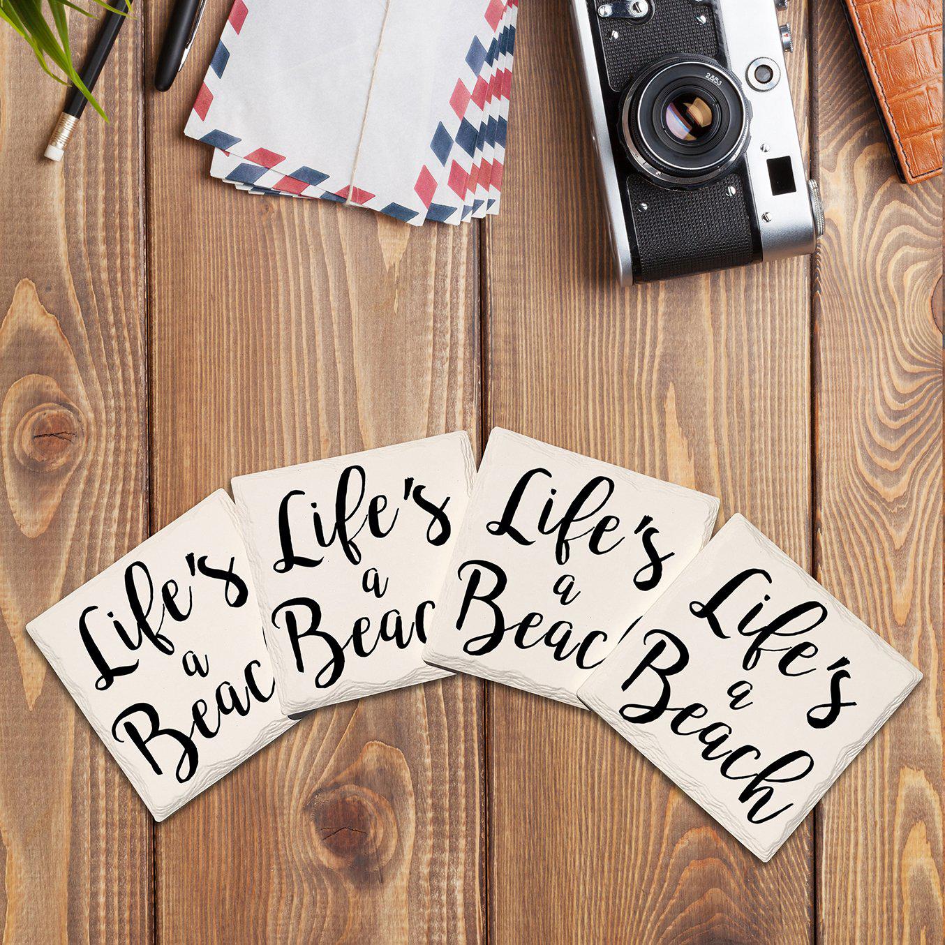 Life's A Beach | Drink Coaster Set