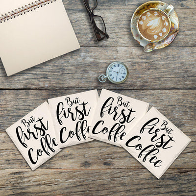 But First Coffee | Drink Coaster Set