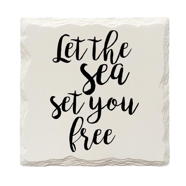 Let the Sea Set You Free | Drink Coaster Set