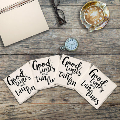 Good Times and Tan Lines | Drink Coaster Set