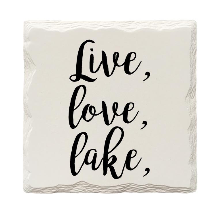 Live, Love, Lake | Drink Coaster Set