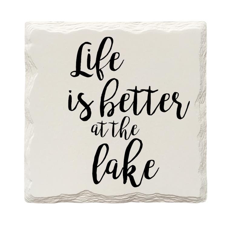 Life Is Better At The Lake | Drink Coaster Set