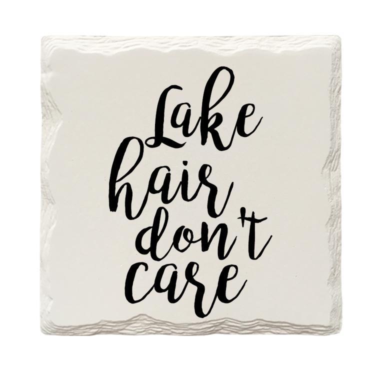 Lake Hair Don't Care | Drink Coaster Set